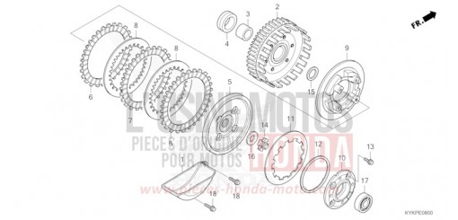 EMBRAYAGE CRF110FR de 2024